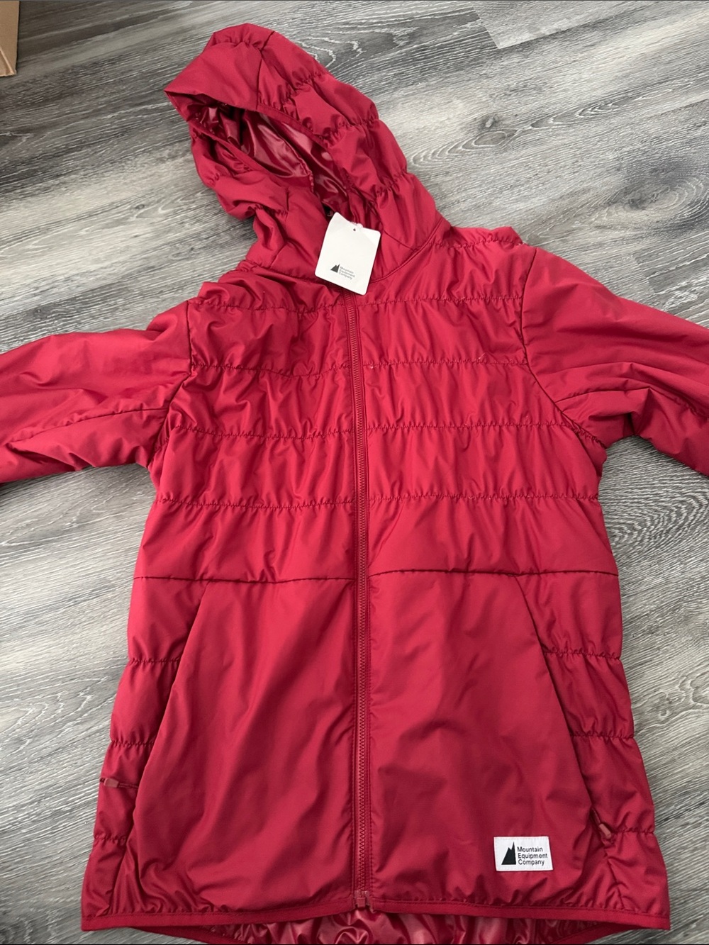 Men’s - Mountain Equipment Company (MEC) Marron Hooded Jacket -  small